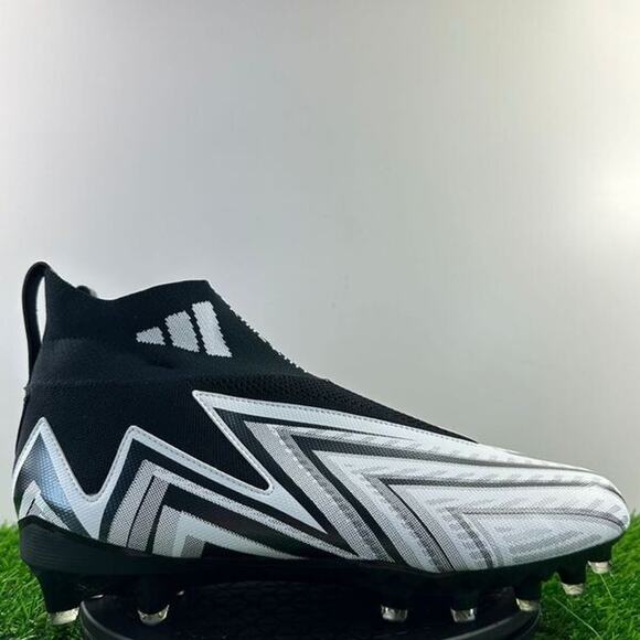 Adidas Freak Ultra 23 Inline Men Size 12 Black White Football Cleats GW4169 NEW - Picture 1 of 8